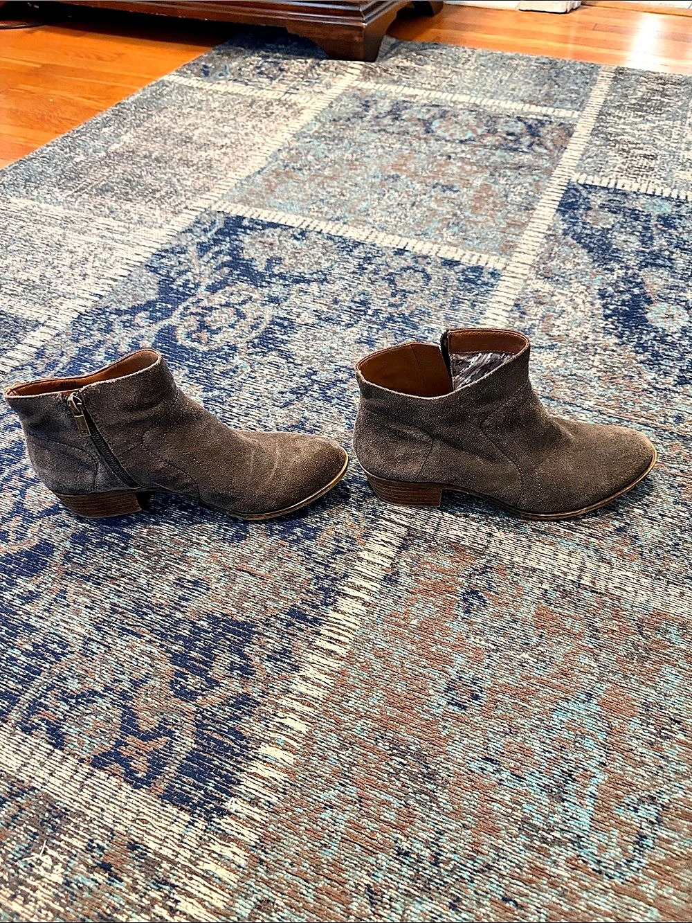 Lucky Brand Basel Bootie Leather Ankle Boots Brown US 8M
